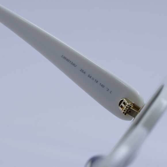 Loewe LW40134U 25A Sunglasses Ivory Square Frame, Smoke Lenses - Picture 6 of 10